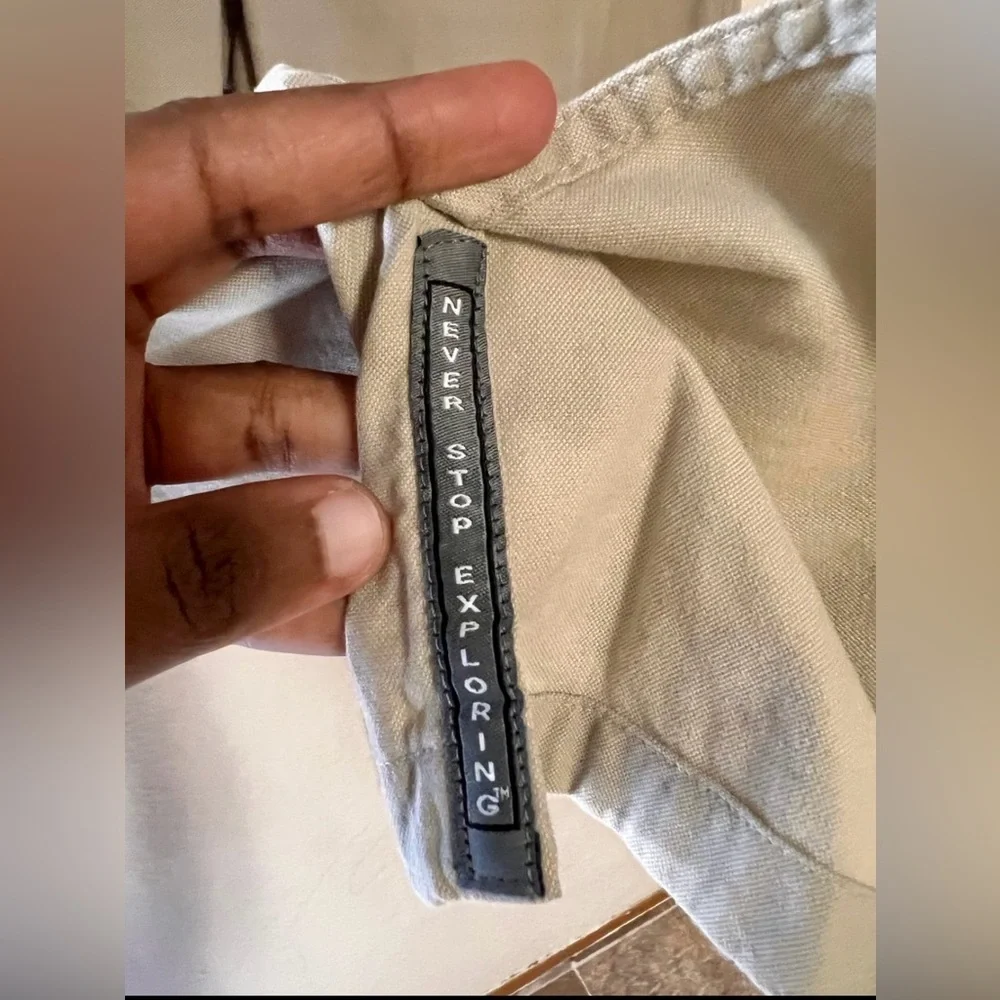 The NorthFace A5 Series Fossil Ivory  Pants Women’s Size 8 3/4 Hiking Pants - Picture 3 of 5